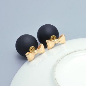 *new* Bow tie double sided stud earring ba…